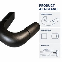 Pare-battage de proépauille marine flottant en forme de U pour yacht, bateau, bateau pneumatique, bateau de travail, navire, quai de marina, accessoire de quaiage et d'amarrage