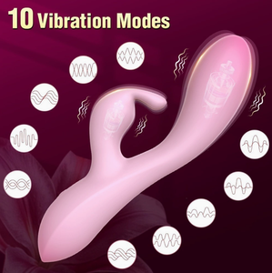 Vibratore a Doppia Testa Adesivo a Doppio Strato per Donne, Massaggiatore <span class=keywords><strong>e</strong></span> Stimolatore, Giocattolo per Adulti per Orgasmo del Punto G - Product Image 1