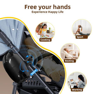 عربة أطفال في الطلب ، عربة أطفال هزازة ، مساعدة على النوم ، أرجوحة أوتوماتيكية لعربة الأطفال ، منتجات الأطفال الأكثر مبيعًا - Product Image 2