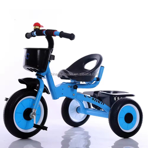 El triciclo de Pedal para niños antivuelco de juguete para montar con cesta ayuda a mejorar el equilibrio después del coche de bebé - Product Image 1