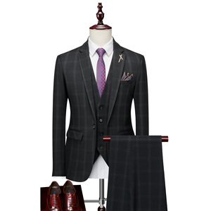 <span class=keywords><strong>2023</strong></span> chaqueta informal de negocios y boda para hombre, abrigo transpirable impermeable, traje de talla grande con chaleco y pantalones - Product Image 1