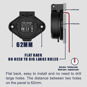 Nhà Máy công suất cao 100W PD Loại-C ổ cắm + QC3.0 USB ổ cắm điện nhanh chóng sạc xe Ổ cắm điện - Product Image 6