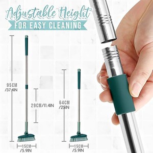 Bendable Corner <b>Scrub</b> <b>Brush</b> Rotating Head Wide Uses Efficient Triangle <b>Brush</b> Removable Easy To Hold for Ceilings for Bathroom - Product Image 5