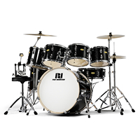 PD Classic 7 Parça Davul Seti Profesyonel Akustik Davul Seti Tam Set Güçlü Donanım Zengin Ton Üretici Toptan Satış