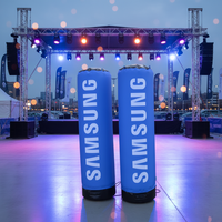 Colonne de support de lumières publicitaires conception personnalisée tube led danseur d'air gonflable tube d'air personnalisé pour équipement publicitaire