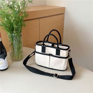 Sacs à bandoulière pour femmes, grande capacité, sacs messager carrés, sacs fourre-tout en toile - Product Image 1