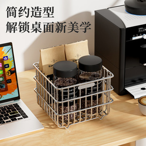 Sea Shark Stainless Steel Wall Mount Storage <b>Basket</b> Rectangle Multi Functional Kitchen Organizer For Onion Garlic Scallion - Product Image 2