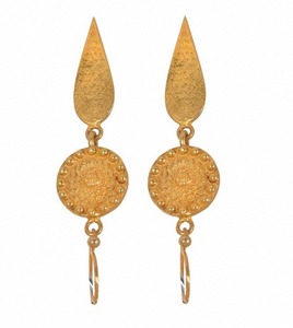 925 Sterling Silver <b>Long</b> Dangle <b>Earrings</b> Gold Plated With Diamond and Pearl for Gift Factory Wholesale Price - Product Image 3