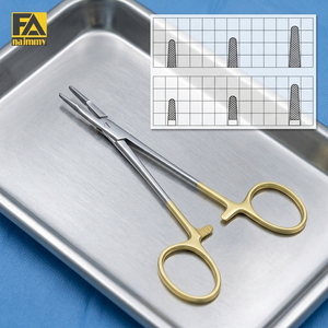 Porte-aiguilles chirurgical Olsen Hegar pour chirurgie générale, manuel, en acier inoxydable, certifié CE Classe I - Product Image 2