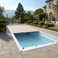 Automatische Aluminium-Poolabdeckung Motorisierte Einziehbare Sicherheitsabdeckung für Privat-Schwimmbecken