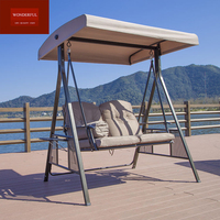 Hamac balançoire de loisirs en métal avec toit, mobilier d'extérieur, nouvel arrivage