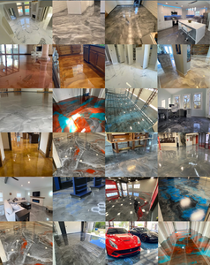 อีพ็อกซี่เรซินอีพ็อกซี่สีพื้นสำหรับอุตสาหกรรมอีพอกซีปรับระดับด้วยตนเองปราศจากฟองเงาสูง - Product Image 6