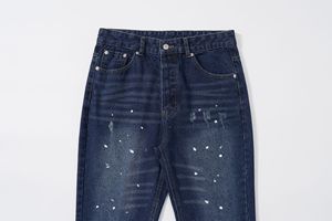 Pantalones Vaqueros Rotos de Estilo Retro para Adolescentes, Color Negro y Azul, de Mezclilla, Pierna Ancha, de Algodón, Resistentes al Viento - Product Image 3