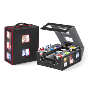 Nouvelle boîte de rangement pour cartes de jeu YuGiOh, style fenêtre, 7 en 1, insert vertical, en cuir PU, grande capacité - Product Image 5