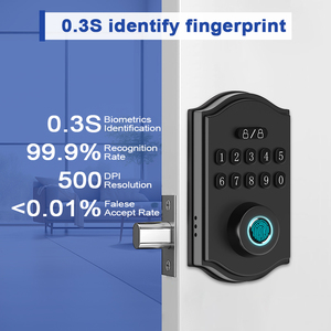 Camakt thông minh an ninh Khóa cửa vân tay + RFID + app + mật khẩu + Key 5 trong 1 mở khóa IP54 không thấm nước CE/FCC khóa thông minh - Product Image 3