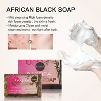 Savon Noir Africain Fait Main Marque Blanche Naturel Pour Visage Et Corps Éclaircissant Anti-Acné Anti-Imperfections Anti-Taches Foncées