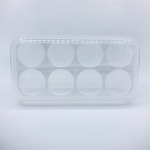 Plastic 8 Grids Egg Storage Box Transparent Egg Storage Box