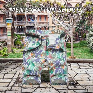 Pantalones Cortos Cargo Casuales para Hombre, Corte Ajustado, Deportivos, de Playa, 100% Algodón, Transpirables, Antiarrugas, Ecológicos, Modernos y Rectos - Product Image 2