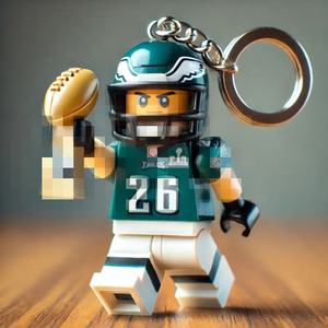 Innovador Llavero de la <span class=keywords><strong>Liga</strong></span> de Rugby MOC, Juego de Bloques de Construcción de Plástico, Personalizado para Regalos de Aficionados a Clubes Deportivos - Product Image 1