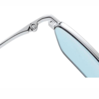 Lunettes de soleil rectangulaires tendance 2026 en métal avec verres en nylon, lunettes de soleil carrées de luxe pour hommes et femmes, vente en gros, protection UV400