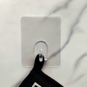 Nhà sản xuất của mẫu miễn phí khăn hút móc áo dính nhựa Móc áo thiệt hại miễn phí dính tường móc - Product Image 4