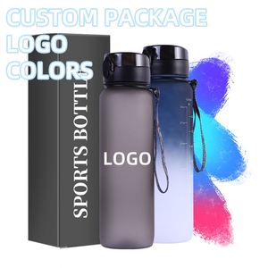 Motivational <b>Bottle</b> 32 Oz With <b>Straw</b> Time Marker, Bpa Free & Leakproof Tritan Portable Reusable Fitness Sports Water Jug - Product Image 2