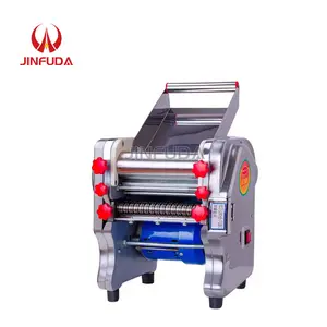 Rodillo de masa eléctrico Máquina laminadora de masa de acero inoxidable Fideos Pasta Dumpling Maker Blade Cambiable 110V 220V