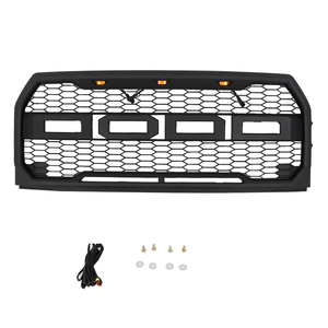2015 2016 2017 chuyển đổi Raptor LED + lưới tản nhiệt thay thế màu đen mờ + Vỏ phù hợp cho FORD F150 - Product Image 1