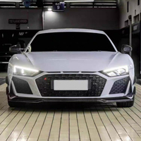Kit de Carrocería Exterior para Audi R8, Estilo P, Fibra de Carbono, Alerón Delantero, Faldones Laterales, Alerón Trasero, Alerón Tipo Cuchillo
