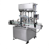Machine de remplissage automatique multi-têtes pour liquides et pâtes, idéale pour jus, boissons, sauce tomate, cosmétiques