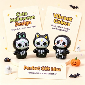ตุ๊กตาผีเรซิ่นขนาดเล็กสำหรับฮาโลวีน ของเล่นผีสำหรับงานปาร์ตี้ฮาโลวีน ของตกแต่งถุงของขวัญ ของตกแต่งรูปผีน้ำตาล ของประดับตกแต่งสำหรับฮาโลวีน - Product Image 2