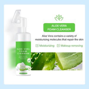 Nettoyant Visage Moussant Bio 150ml au Thé Vert, Aloe Vera, Curcuma et Noix de Coco pour Soins de la Peau – Vente en Gros - Product Image 4