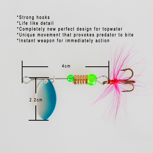 Kit de leurres de pêche imprimés à prix d'usine, ensemble de spinners 2g/5g <span class=keywords><strong>en</strong></span> fer <span class=keywords><strong>pour</strong></span> achigan, <span class=keywords><strong>truite</strong></span>, carpe <span class=keywords><strong>en</strong></span> <span class=keywords><strong>rivière</strong></span>, lac, ruisseau (sans hameçons) - Product Image 6