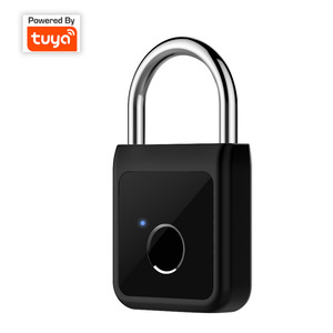 Tuya Wifi Smart Lock Fingerprint Padlock Electronic Intelligent Waterproof Cabinet Door Lock APP Control A Group