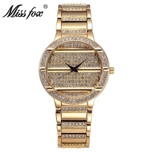 Creative Business Quartz <b>Watch</b> - Imported Movement Quartz <b>Watch</b> with Alloy <b>Set</b> Diamonds and Fashionable Design - Product Image 1