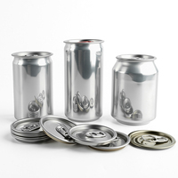 Vente en gros à faible MOQ : Bouteilles standard de 330 ml et 500 ml avec logo imprimé et couvercles en aluminium