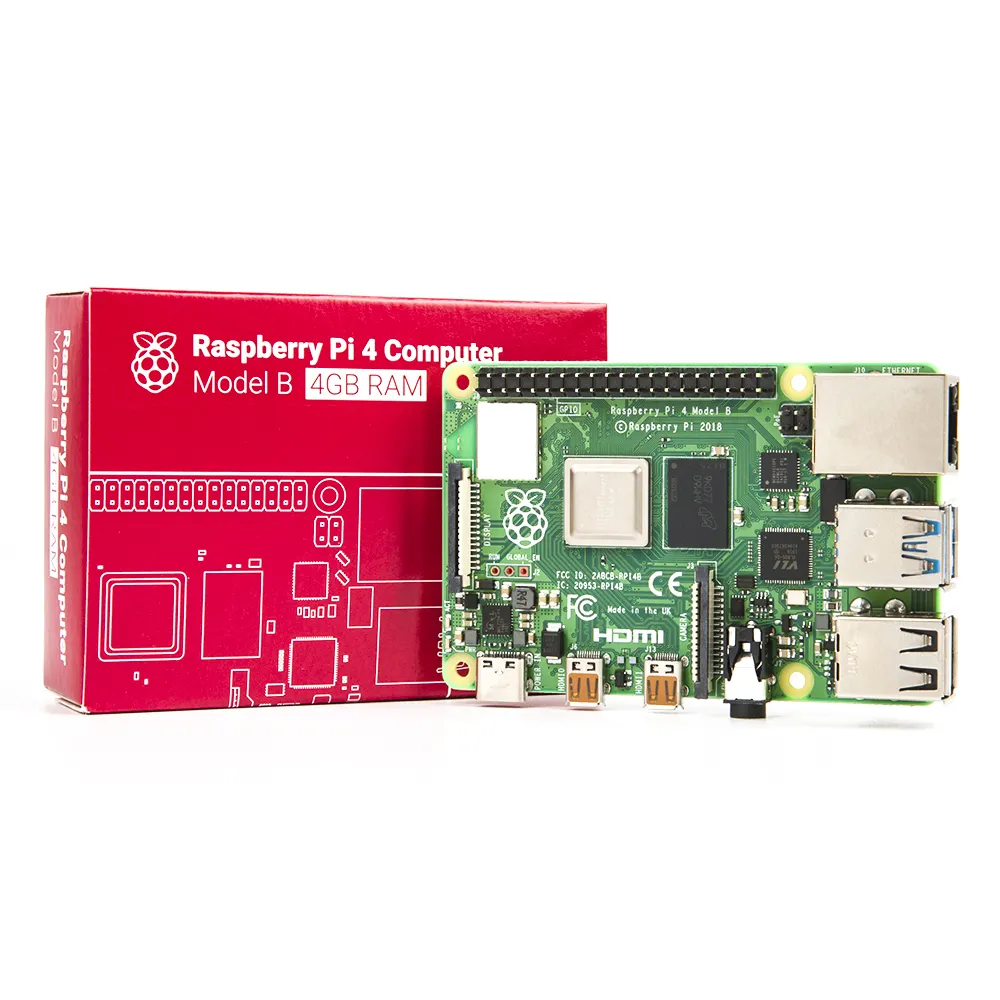 Raspberry pi 4 modelo 4b bcm2711, quad-core Cortex-A72 1.5ghz 4gb ram com banda dupla wi-fi suporte poe poe