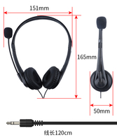 Écouteurs pas chers, écouteurs filaires avec microphone, système d'appel, écouteurs de jeu, prise 3.5mm