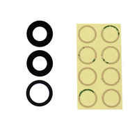 Verre de remplacement de l'objectif de la caméra arrière pour iPhone 7 8 Plus X Xr Xs Max 11 12 13 14 15 Pro Max Plus Mini avec autocollant