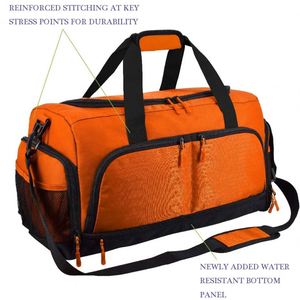 Sac de sport imperméable en polyester grande capacité avec compartiment à chaussures, directement de l'usine, fournisseur OEM/ODM de sacs de voyage et de sport - Product Image 4