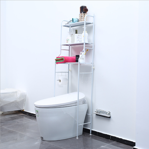 Fourniture de <span class=keywords><strong>support</strong></span> de salle de bain mural <span class=keywords><strong>Machine</strong></span> <span class=keywords><strong>à</strong></span> <span class=keywords><strong>laver</strong></span> <span class=keywords><strong>support</strong></span> de toilette sol toilette <span class=keywords><strong>sèche</strong></span>-cheveux étagère de rangement métal chromage 1 pièces - Product Image 5