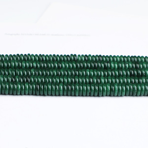Natural Chrysoprase Spacer <strong>Beads</strong> Gemstone Loose Rondelle <strong>Beads</strong> Semi-<strong>precious</strong> <strong>Emerald</strong> Color Coin <strong>Beads</strong> for Jewelry Making - Product Image 2