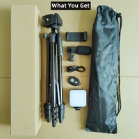 Kit De vlog De lumières Led vidéo pour Smartphone