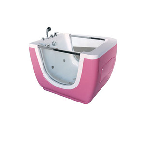 Aqua Gallery Vente directe d'usine Petite baignoire moderne personnalisée en acrylique blanche pour bébé Baignoire autoportante de massage par trempage - Product Image 1