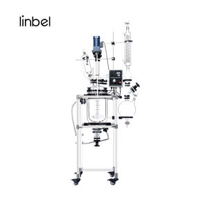 5L 10L 20L 30L 50L 100L200Lジャケット付きバイオリアクターホウケイ酸3.3ガラス反応器 - Product Image 4