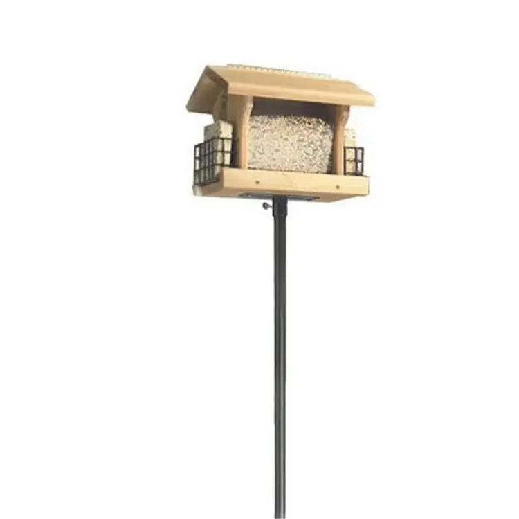 JH-Mech-Alimentador de pájaros de metal, soporte de 80 pulgadas con 5 puntas, kit universal, protector de ardilla para poste de comedero de pájaros