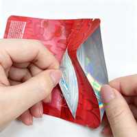 Sachet d'emballage personnalisé pour bonbons au citron 3,5g, qualité alimentaire, avec fermeture éclair, pochette verticale avec trou de suspension, OEM, vente en gros