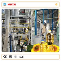 Machine Industrielle de Traitement d'Huile de Tournesol 10 Tonnes par Jour, Machine d'Extraction d'Huile de Tournesol par Solvant