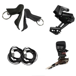 Groupe <span class=keywords><strong>de</strong></span> transmission pour <span class=keywords><strong>vélo</strong></span> <span class=keywords><strong>de</strong></span> route Wheeltop EDS TX 6000 1x12 vitesses, frein sur jante en fibre <span class=keywords><strong>de</strong></span> carbone, avec dérailleur avant et arrière, levier <span class=keywords><strong>de</strong></span> vitesses - Product Image 1