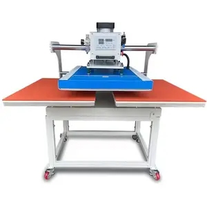 Goedkope Prijs Auto Dubbele Draagbare 16X20 Heat Press Machine Automatische Open Hete Pers Machine Voor T-Shirt Etikettering